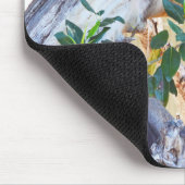 Schwarze Langur Affen essen, Mousepad (Ecke)