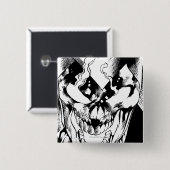 Schwarze Laterne Button (Vorne & Hinten)