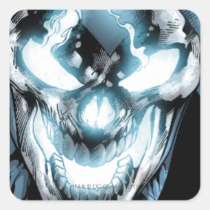 Schwarze Laterne - Farbe Quadratischer Aufkleber