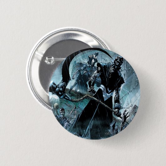 Schwarze Laternen-Korps-Platte Button (Vorne & Hinten)