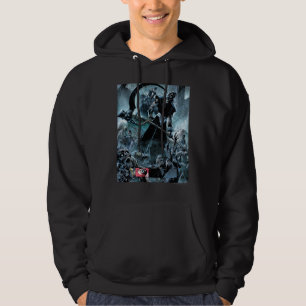 Schwarze Laternen-Korps-Platte Hoodie