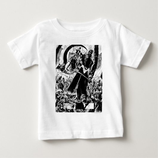 Schwarze Laternenkorps - Schwarzweiß Baby T-shirt (Vorderseite)