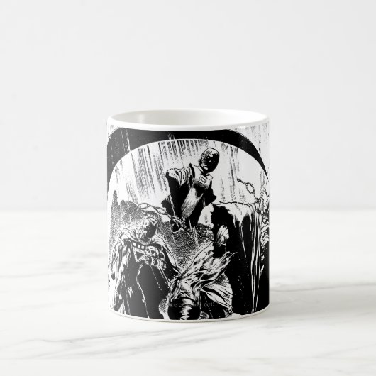 Schwarze Laternenkorps - Schwarzweiß Kaffeetasse (Mittel)