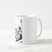 Schwarze Lattern Kaffeetasse (VorderseiteRechts)