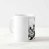 Schwarze Lattern Kaffeetasse (Vorderseite Links)