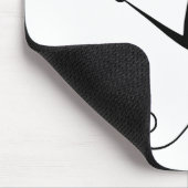 Schwarze launische Miezekatze 10 Mousepad (Ecke)