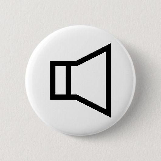 schwarze Lautsprecherikone Button (Vorderseite)