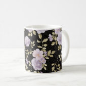 Schwarze Lavendelblüten mit Röte Kaffeetasse (VorderseiteRechts)