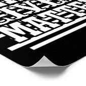 Schwarze Leben (1) Aufkleber Poster (Ecke)