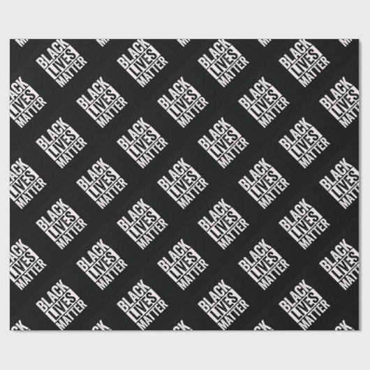 Schwarze Leben-Angelegenheit Geschenkpapier (Flach)