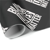 Schwarze Leben-Angelegenheit Geschenkpapier (Rolleneckpunkt)