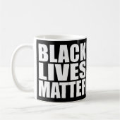 "SCHWARZE LEBEN-ANGELEGENHEIT" KAFFEETASSE (Links)