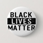 Schwarze Leben-Angelegenheit - mutiger Entwurf - Button (Vorderseite)