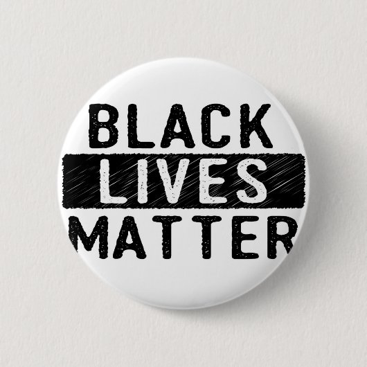 Schwarze Leben-Angelegenheit - mutiger Entwurf - Button (Vorderseite)