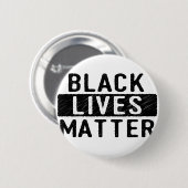 Schwarze Leben-Angelegenheit - mutiger Entwurf - Button (Vorne & Hinten)