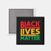 Schwarze Leben Blm Menschenrechte Schwarze Geschic Magnet (Vorderseite/Rückseite)