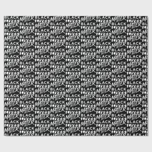 Schwarze Leben Geschenkpapier (Flach)