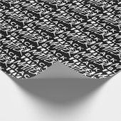 Schwarze Leben Geschenkpapier (Ecke)