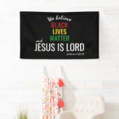 SCHWARZE LEBEN | JESUS IS LORD Erklärung Banner (Insitu)