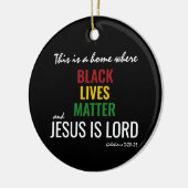 SCHWARZE LEBEN | JESUS IST LORD KERAMIK ORNAMENT (Links)