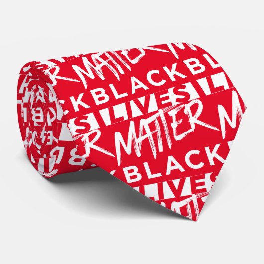 Schwarze Leben Krawatte (Gerollt)