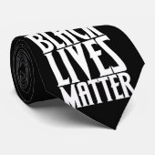 Schwarze Leben Krawatte (Gerollt)