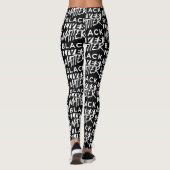 Schwarze Leben Leggings (Rückseite)