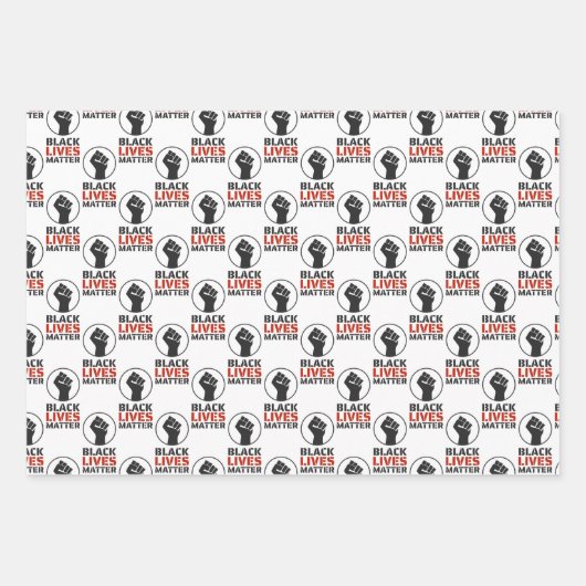Schwarze Leben Materie Design Wrapping Paper Sets Geschenkpapier Set (Vorderseite 3)