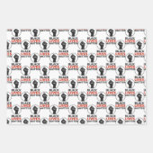 Schwarze Leben Materie Design Wrapping Paper Sets Geschenkpapier Set (Vorderseite 2)