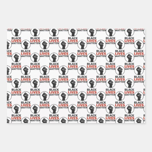 Schwarze Leben Materie Design Wrapping Paper Sets Geschenkpapier Set (Vorderseite 2)