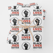 Schwarze Leben Materie Design Wrapping Paper Sets Geschenkpapier Set (Beispiel)