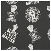 Schwarze Leben Materie nahtlose Muster blm Protest Stoff (Nahaufnahme)