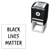 Schwarze Leben Materie Selbst-Ink-Briefmarke Permastempel (Beispiel)