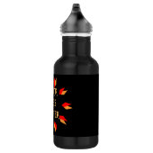 Schwarze Leben Materie Wasser Flasche Edelstahlflasche (Rechts)