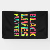 Schwarze Leben Matter Malerei 01 Veränderlich bear Banner (Horizontal)