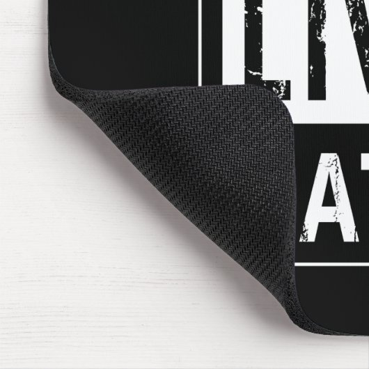 Schwarze Leben Mousepad (Ecke)