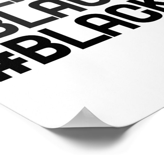 Schwarze Leben Poster (Ecke)