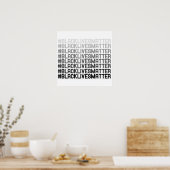 Schwarze Leben Poster (Küche)