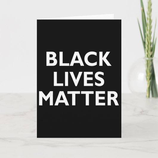 Schwarze Leben Problem Blm Menschenrechte Schwarze Karte (Vorderseite)