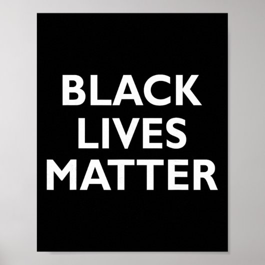 Schwarze Leben Problem Blm Menschenrechte Schwarze Poster (Vorne)