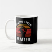 Schwarze Leben Problem Blm Retro Männer Frauen Kin Kaffeetasse (Links)