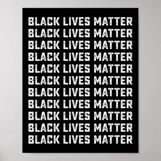 Schwarze Leben Problem Grafik Männer Frauen Kinder Poster (Vorne)