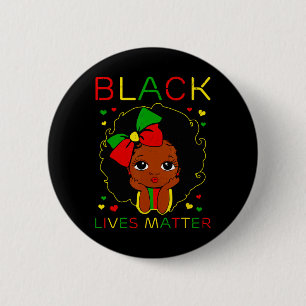 Schwarze Leben Problem Kleine Melanin Prinzessin S Button