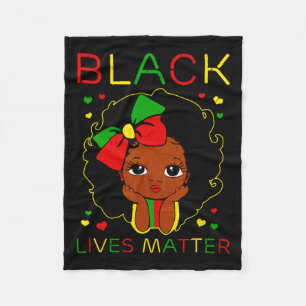 Schwarze Leben Problem Kleine Melanin Prinzessin S Fleecedecke