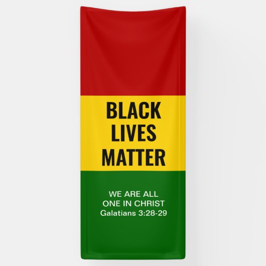SCHWARZE LEBEN SIND BEI CHRISTEN Christlichen BHM Banner (Vertikal)