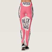 Schwarze Leben sind wichtig, kalligraphisches Must Leggings (Rückseite)