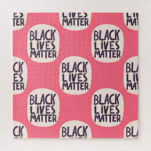 Schwarze Leben sind wichtig, kalligraphisches Must Puzzle