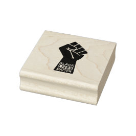 Schwarze Leben zählen. BLM Gummistempel