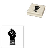 Schwarze Leben zählen. BLM Gummistempel (Stempel)
