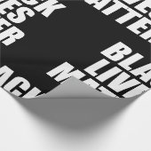 Schwarze Leben zählen Geschenkpapier (Ecke)